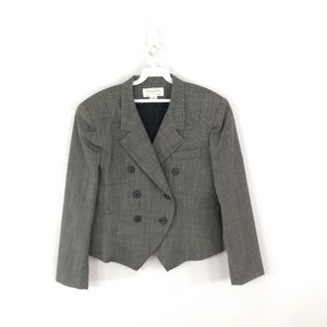 Vtg Womens Cristian Dior Womens Grey Blazer Jacket